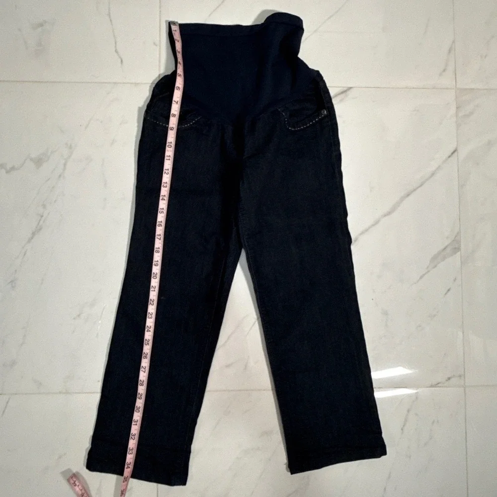 Motherhood Maternity Jeans Women S Blue Excellent Secret Fit Belly Straight Leg